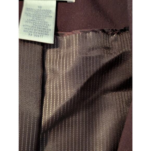 Worthington Works Stretch Separate Burgundy Fully Lined Blazer Womens Sz 18 - Picture 6 of 10